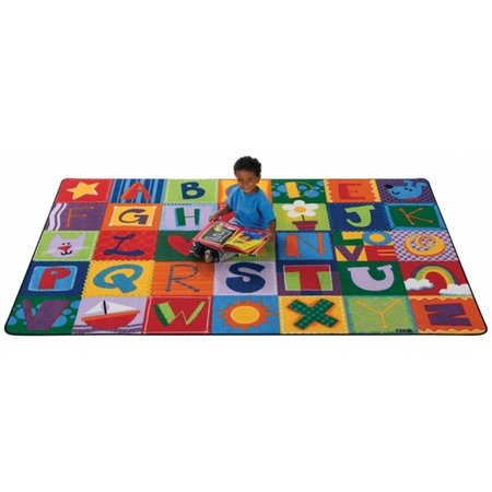 CARPETS FOR KIDS Toddler Alphabet Blocks 4 ft. x 6 ft. Rectangle Carpet CA61909